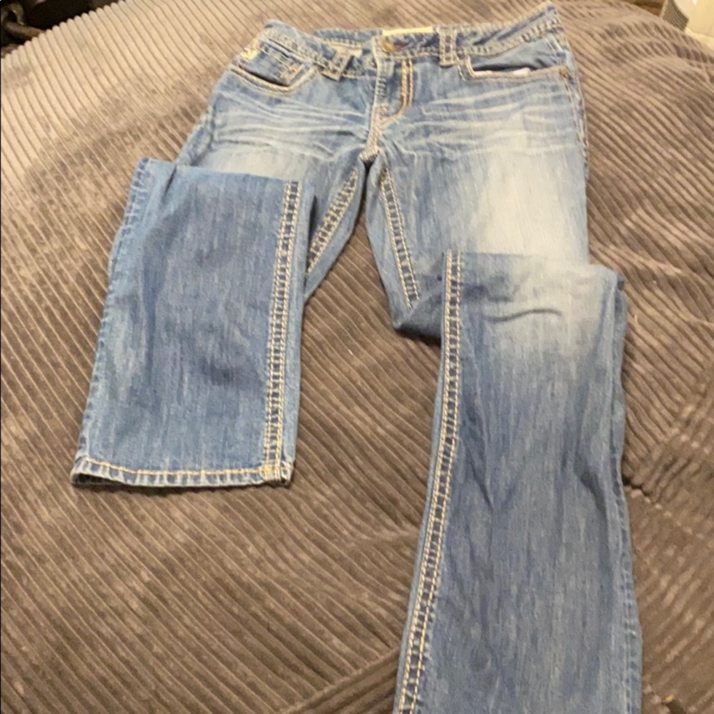 MEK light wash blue jeans - Picture 3 of 7